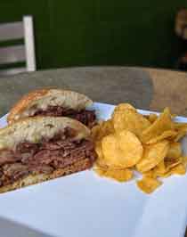 BBQ Tri-Tip sandwich